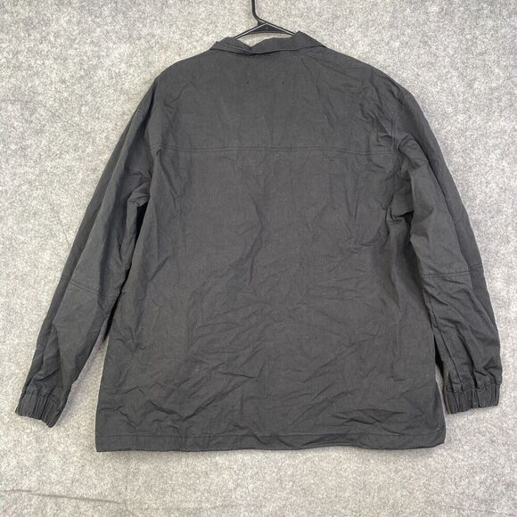 Oak + Fort Boxy Jacket Coat Cotton Nylon Adult Small Black Utility Cargo - Picture 9 of 10